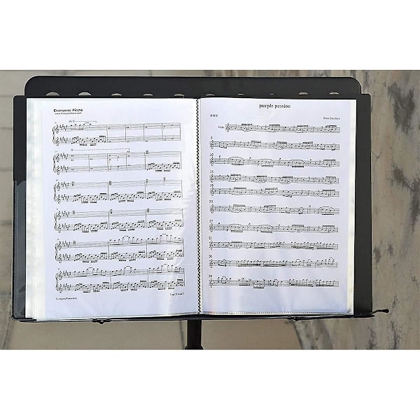 A4 musikarkmappe, musikfilopbevaringsmappe til opbevaring af noder