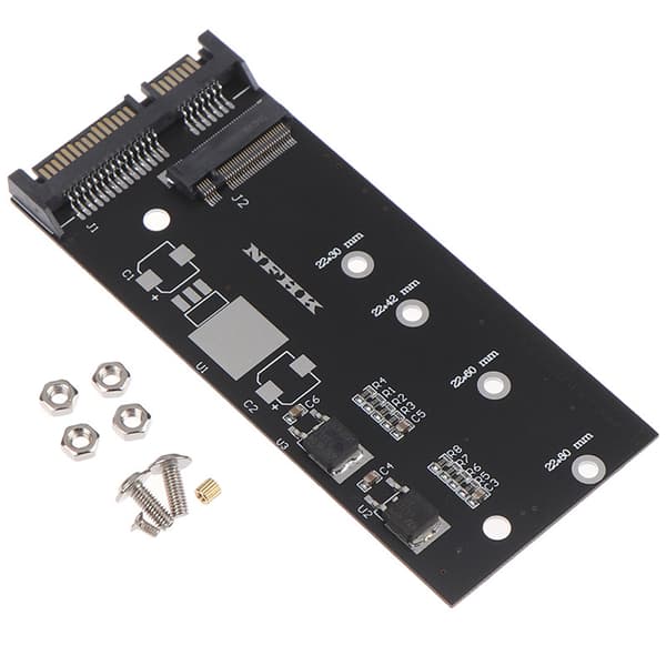 M.2 Ngff Msata Ssd 2.5 tuuman Sata 6.0gbps 2-in-1-sovitinkortti C