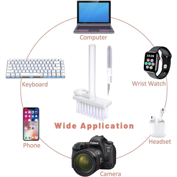 5 i 1 tastatur rengjøring myk børste tastatur rengjøringsmiddel, Bluetooth ørepropp