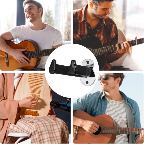 Gitarrhängare Väggfäste, Självlåsande Gitarrhängare Väggkrok Hållare