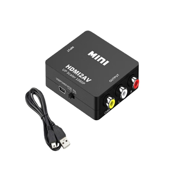 Rca To Hdmi Adapter, Caifu Av To Hdmi Converter, 1080p To Hdmi Cvbs Av