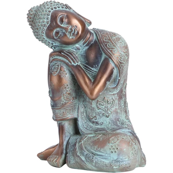 Zen-Like Sleeping Buddha Statue,9.1Inches High Antique Resin Buddha St