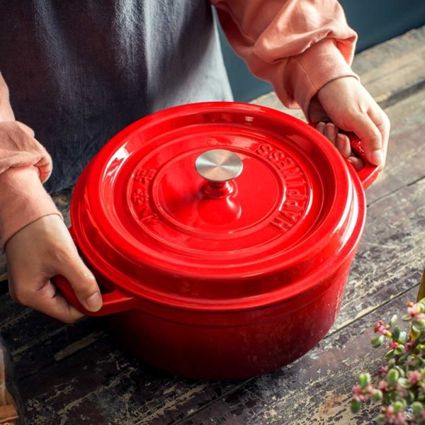 Rostfri knopp för holländsk ugn, ersättningsknopp för grytlock i rostfritt stål för Le Creuset