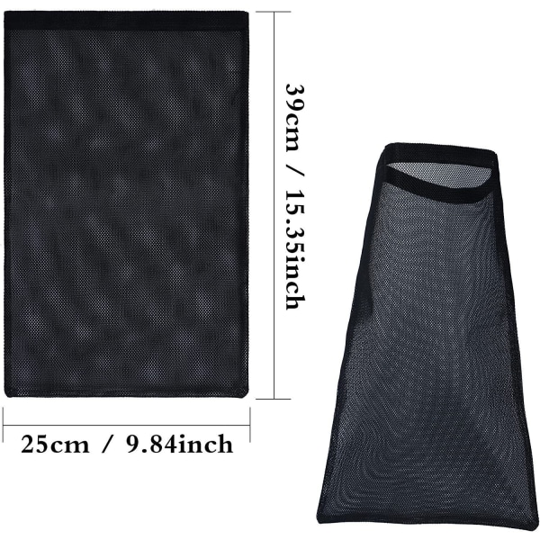 3-pack torktumlare luddväskor svart torktumlare ludd fälla väska med magisk vidhäftning för utomhustorktumlare ventiler fånga ludd och damm