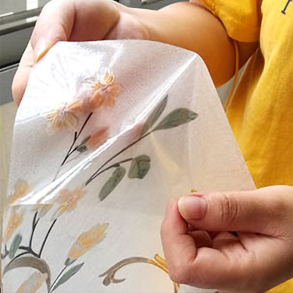 Statisk fönsterfilm för hemmet, Jasmine Flower Pattern (45x100cm)