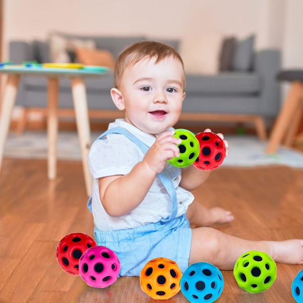 Avaruuspallot, erittäin korkealle pomppivat pallot, Pop Bouncing SpaceBall -kuminen pomppupallo, aistipallo parantaa käsi-silmä-koordinaatiota, urheilun harjoittelupallo, urheilun harjoittelupallo