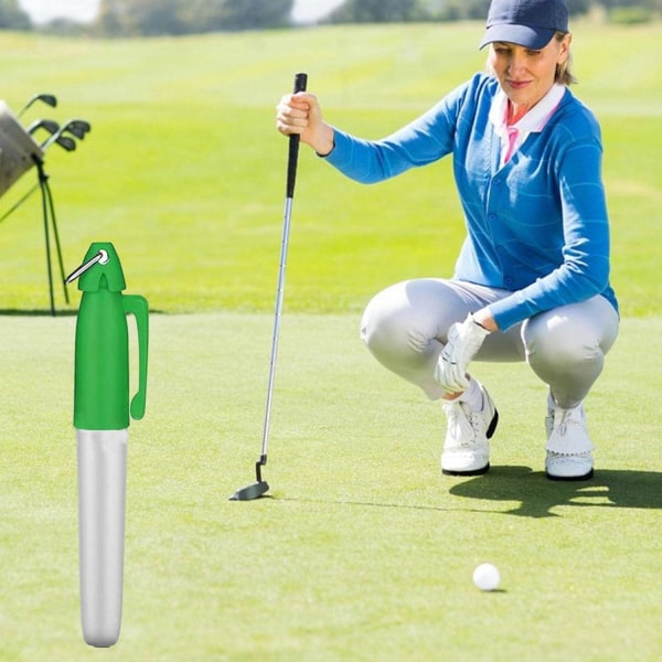 5 stk. Golfboldmarkør Pen - Golfmarkør til Bold | Golfboldjustering