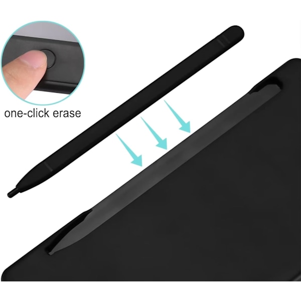Videnskabelig lommeregner med skrivetablet, bærbar 10-cifret LCD-skærm