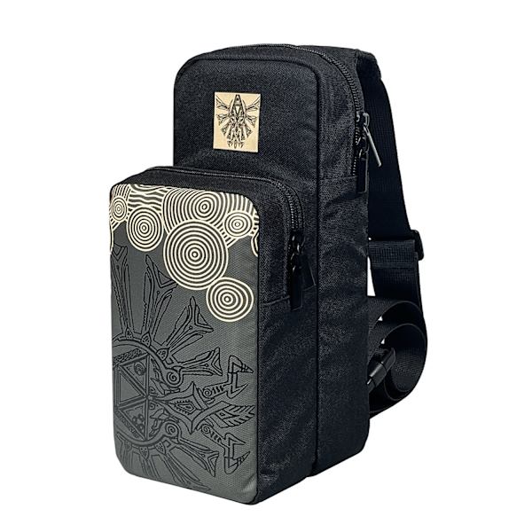 Ryggsäck för Nintendo Switch/Lite/OLED/Konsol, bärbar nylon vattentät crossbody axelväska bröstväska sidospelväska för män