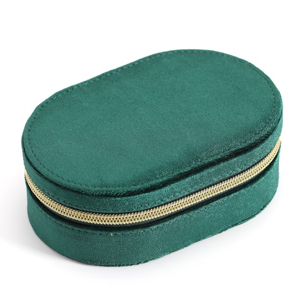 Plush Velvet Travel Jewelry Box Small Jewelry Case for Women Jewelry T