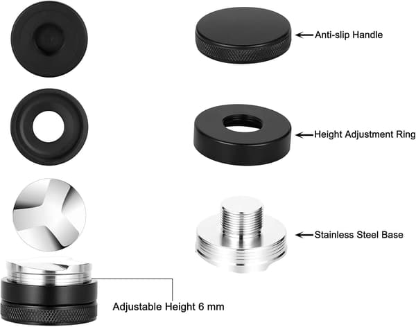Kaffedispenser - 51 mm - Espressofordeling - Kaffejustering - Kaffedispenser - Justerbar - Kaffetilbehør - Kaffedispenser - Til