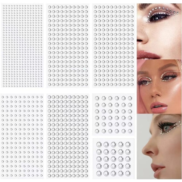 1016 st självhäftande pärlor och strass klistermärken, Pearl Sticker Sti