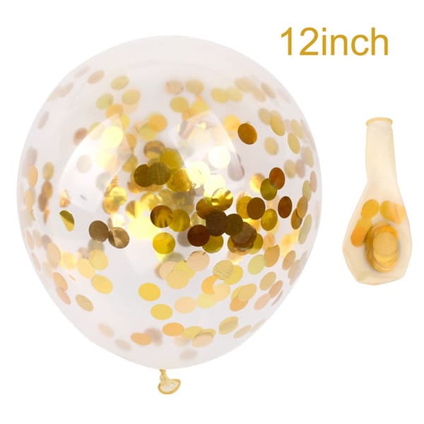 Happy Birthday Flag Pulling Sequin Balloon Set (platin), Festdekoration
