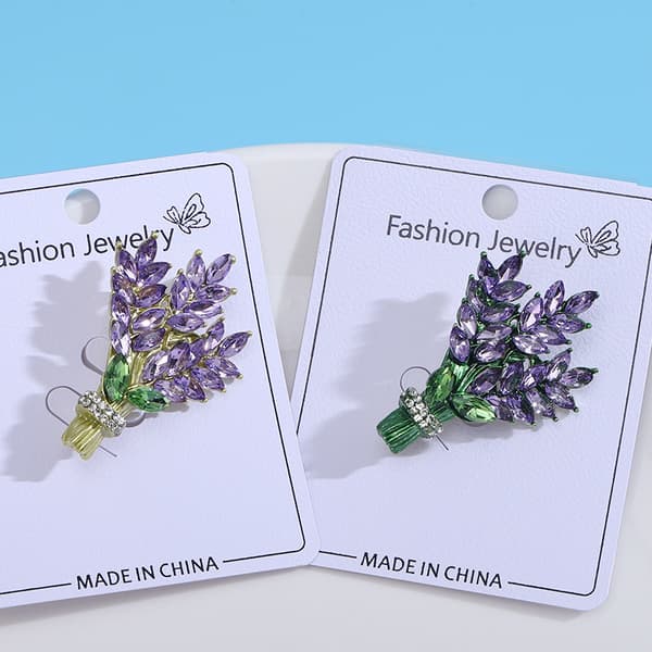 Laventelikukka rintaneula kide strassi tulppaani rintaneula elegantti asuste
