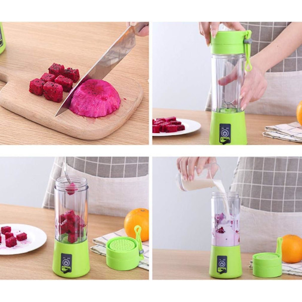 Bærbar blender med 400 ml kapacitet Blender Blender til juice og s