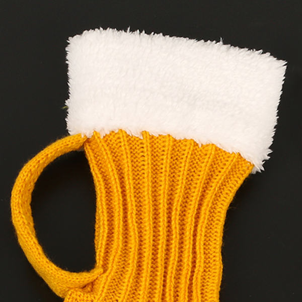 Roliga virkade ölmuggsstrumpor med hög elasticitet, stickade strumpor i midjerör