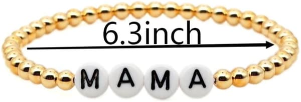 Guldperleperle Armbånd Messing Mor Kærlighedsbrev Wrap Armbånd Boho Han