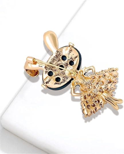 Rhinestone Lady Rabbit Brosch Pin för kvinnor flickor mode Crystal Bunn