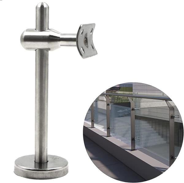 Justerbart handledsstöd - väggfästen i rostfritt stål för hall
