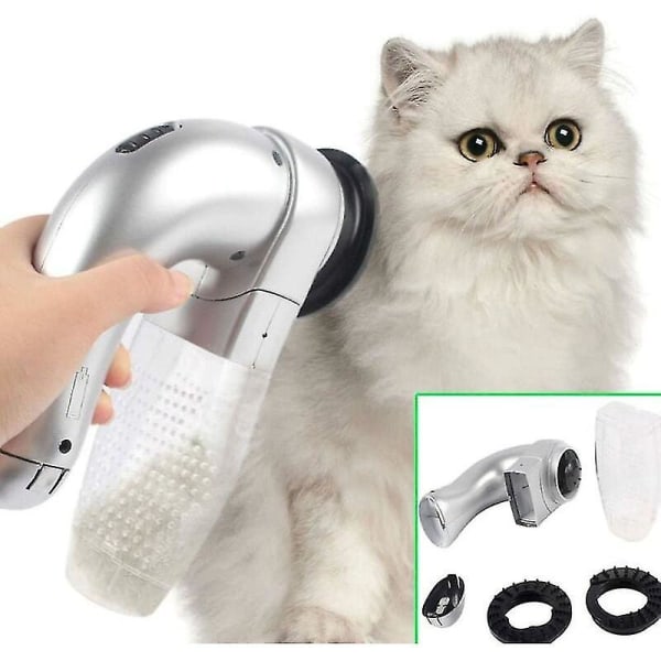 Elektrisk husdjursborste, dammsugare för hund och katt - groomingverktyg