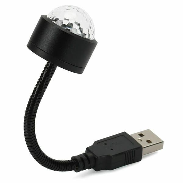 USB Stjernehimmel Nattelys Projektor og Mini Discokugle Lys, Justerbar A