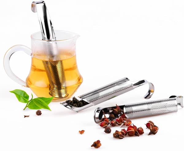 1 stk. teinfuser i stål, tesi, teinfuser i rustfrit stål