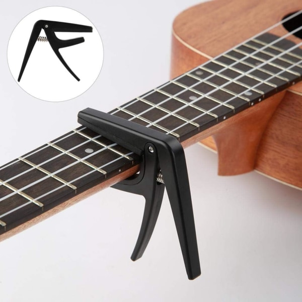 2 st Ukulele Capo - Orkesterinstrument Stämmare - Capo - Plast Snabbklämma