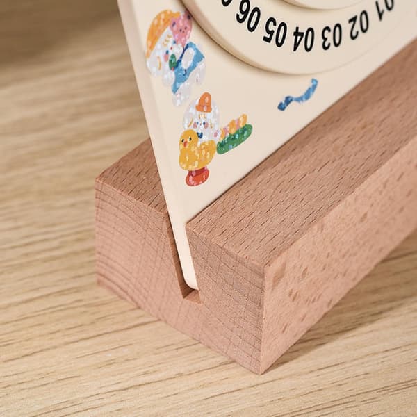 Evighetskalender cirkulär, 5 tum kalender roterande evighetskalender