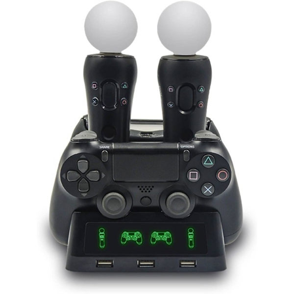 For PS4 Controller Charger Station,Desk Charger Dock Quad Station Comp