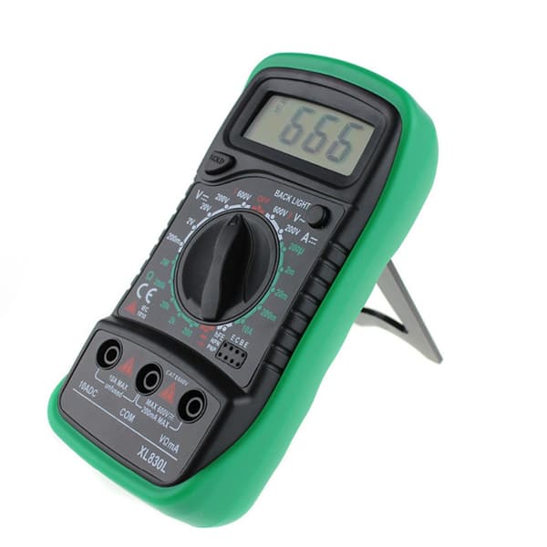 Digitalt multimeter AC DC voltmeter amperemeter ohmmeter volt tester meter