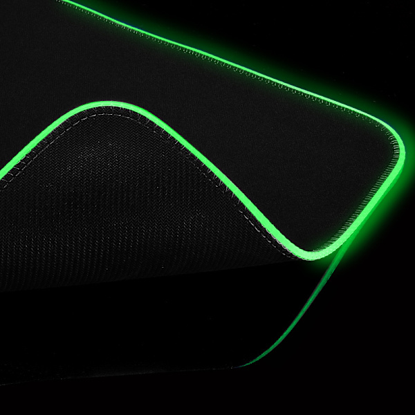 Stor RGB-spillmusematte - Utvidet myk datamaskin-tastaturmatte sklisikker gummibase for spillere Esports-profesjonelle 300*250MM