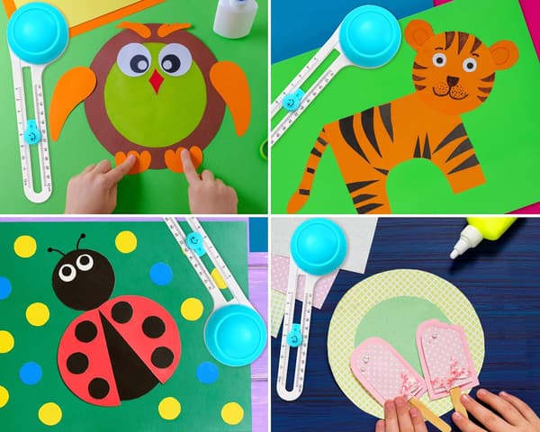 Sirkelkutter, sirkulær roterende kutter for papirhåndverk Scrapbooking (inkludert 3 blader)