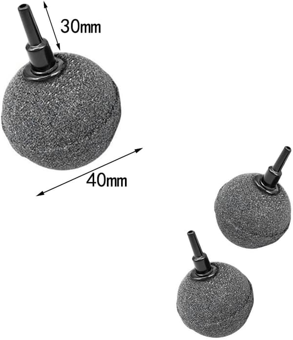 Akvarium Luftstein 6 Stykker Akvarier Oksygen Diffuser Luftstein for Akvarium Kuler Boble Diffuser for Akvarium Stein for Akvariumpumpe Akvarium Boble