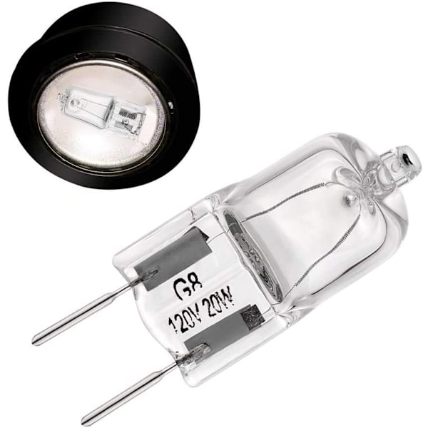 G8 120V 20W glödlampor volfram halogen glödlampa spotlight glödlampa dubbelstift