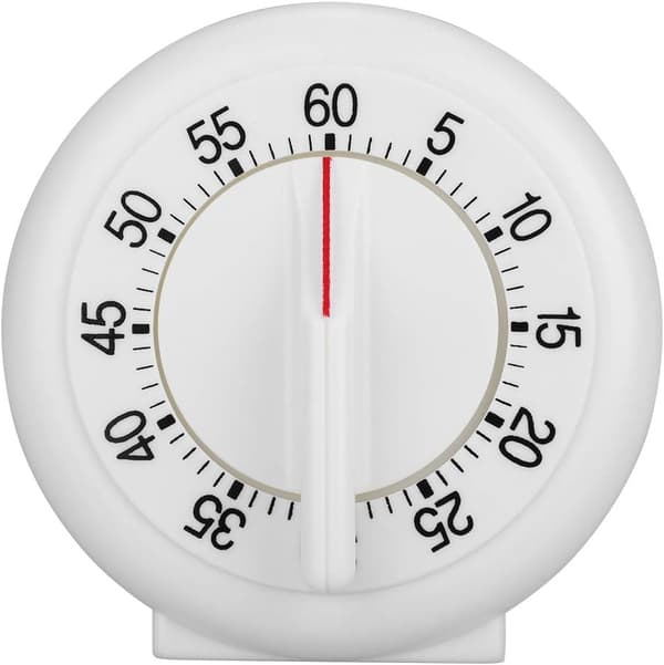 60 minuters mekanisk kökstimer - Analog rund form matlagningstimer