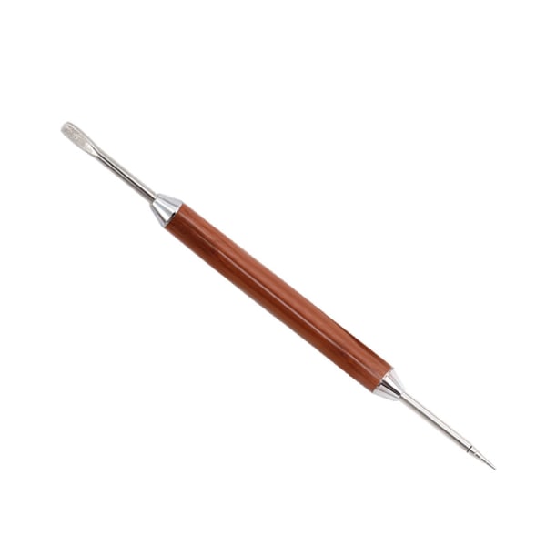 1PC Dubbelhuvud Trä Kaffe Art Pen Cappuccino Latte Kaffe Fancy Stitch Barista Verktyg Dekorativ Art Pen Spatel Nål för Kaffebutik och Hembruk