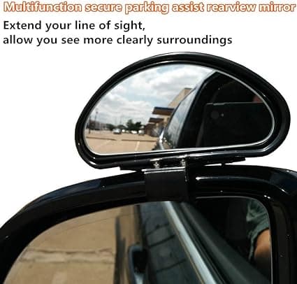 Blind Spot Mirror, Car Mirror, 2PCS Wide Angle Adjustable for Van Towing (
