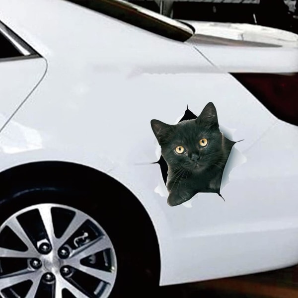 3D Cute Cat Car Stickers Kitten Pattern Sticker Auto Car Body PVC Wate