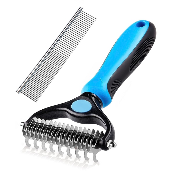 Pet hair removal comb, pet knotting comb, stainless steel dog comb set