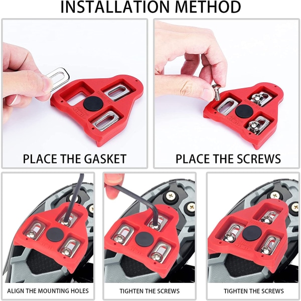 2 Cykel Anti - Halkspikar Cykelklossar Ride Lock Pedalplattor Komplett Set