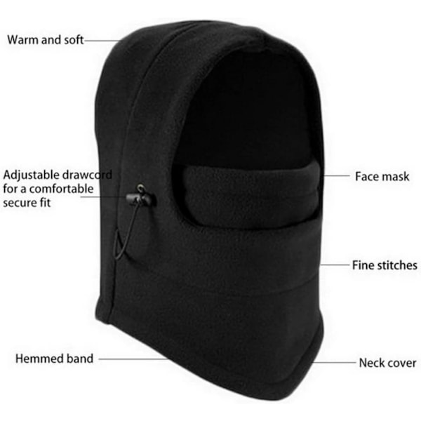 Utomhus sport ridning mask, multifunktionell vindtät huva, varm mask, mörkgrön