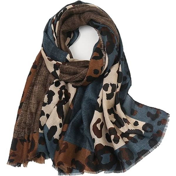 Boho Scarf for Women Lightweight Floral Printed Scarf Fall Winter Fash