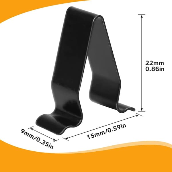 20 st Bilfäste Clips, Dörrpanel Clips, Metall Bil Clips