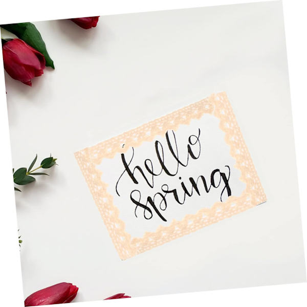 3 rullar tygspetsband DIY Scrapbook bokdekor handdekor dekorativ