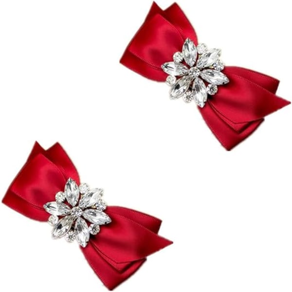 Rhinestone Crystal Bryllup Brud Sko Bånd Støvler Clips Aftagelige Sko