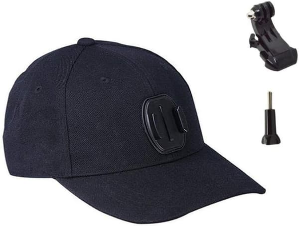 Baseball Hat, Solhat med Quick Release Buckle Mount til GoPro Hero 6