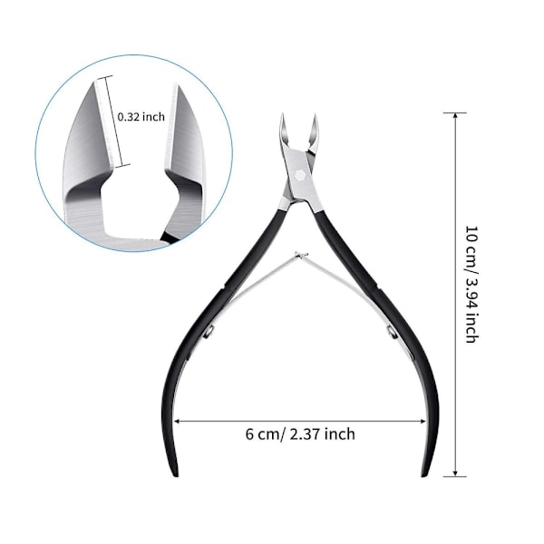 3-pack nagelbandsskärare nagelbandstång spetsigt blad nagelbandstrimmer fläck