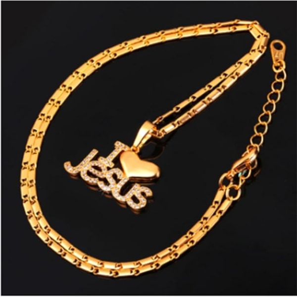 Jesus Piece smycken halsband Cubic hänge