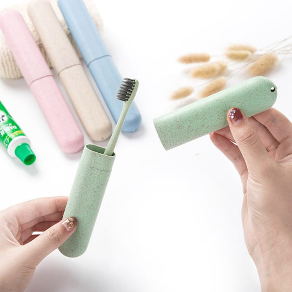 4-pack resefodral för tandborste, bärbar andningsbar resefodral för tandborste H