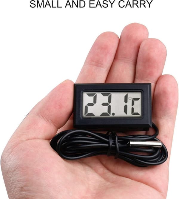 Digitalt LCD-termometer Temperaturmåler Probe Sensor Range -50 Celsius C